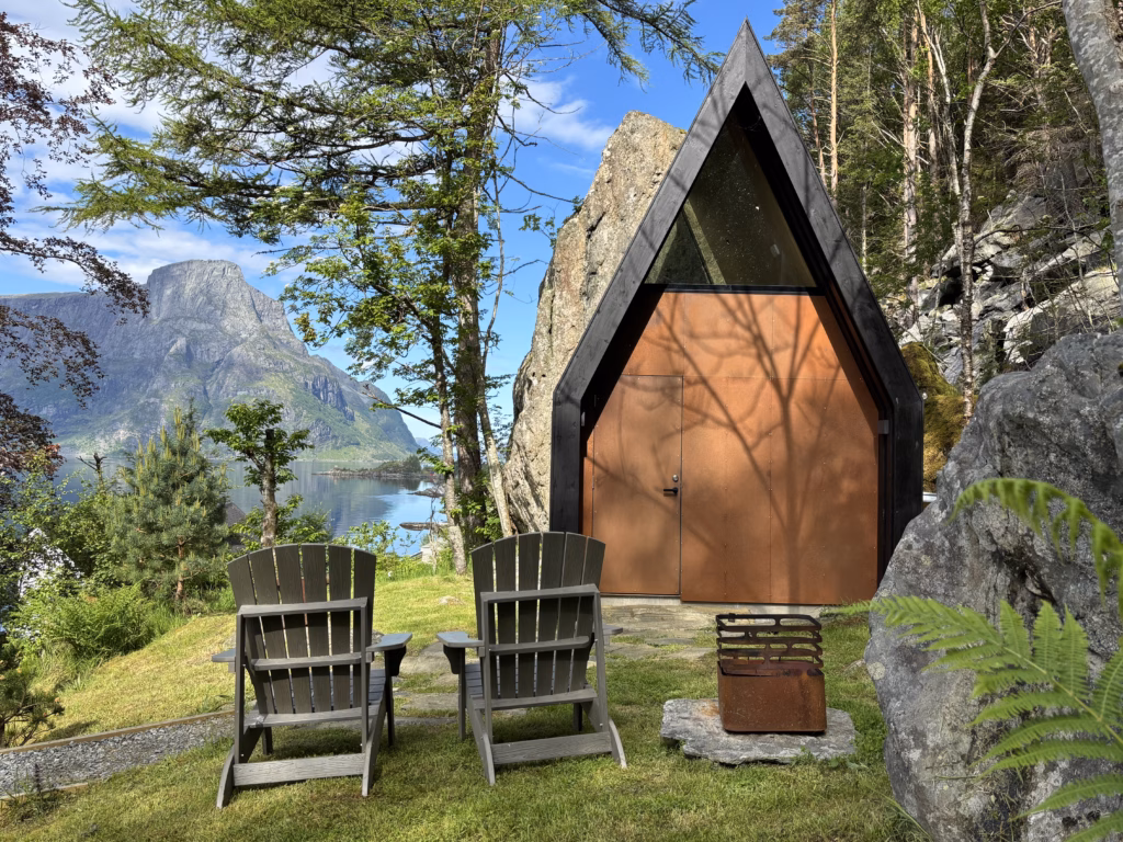 The Forge with view to Mt. Hornelen and the fjord